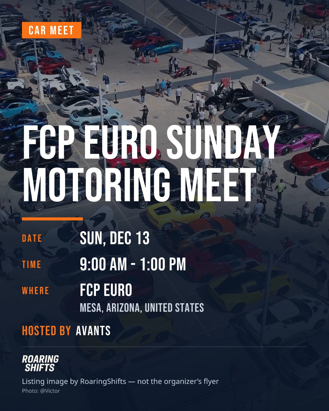 FCP Euro Sunday Motoring Meet flyer