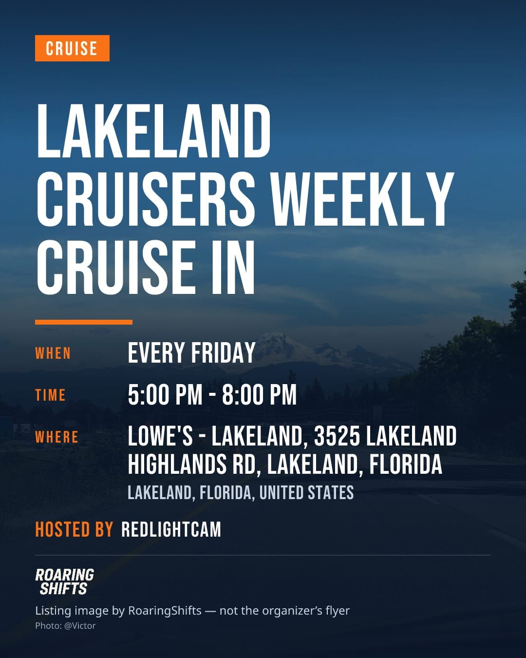 Lakeland Cruisers Weekly Cruise In
