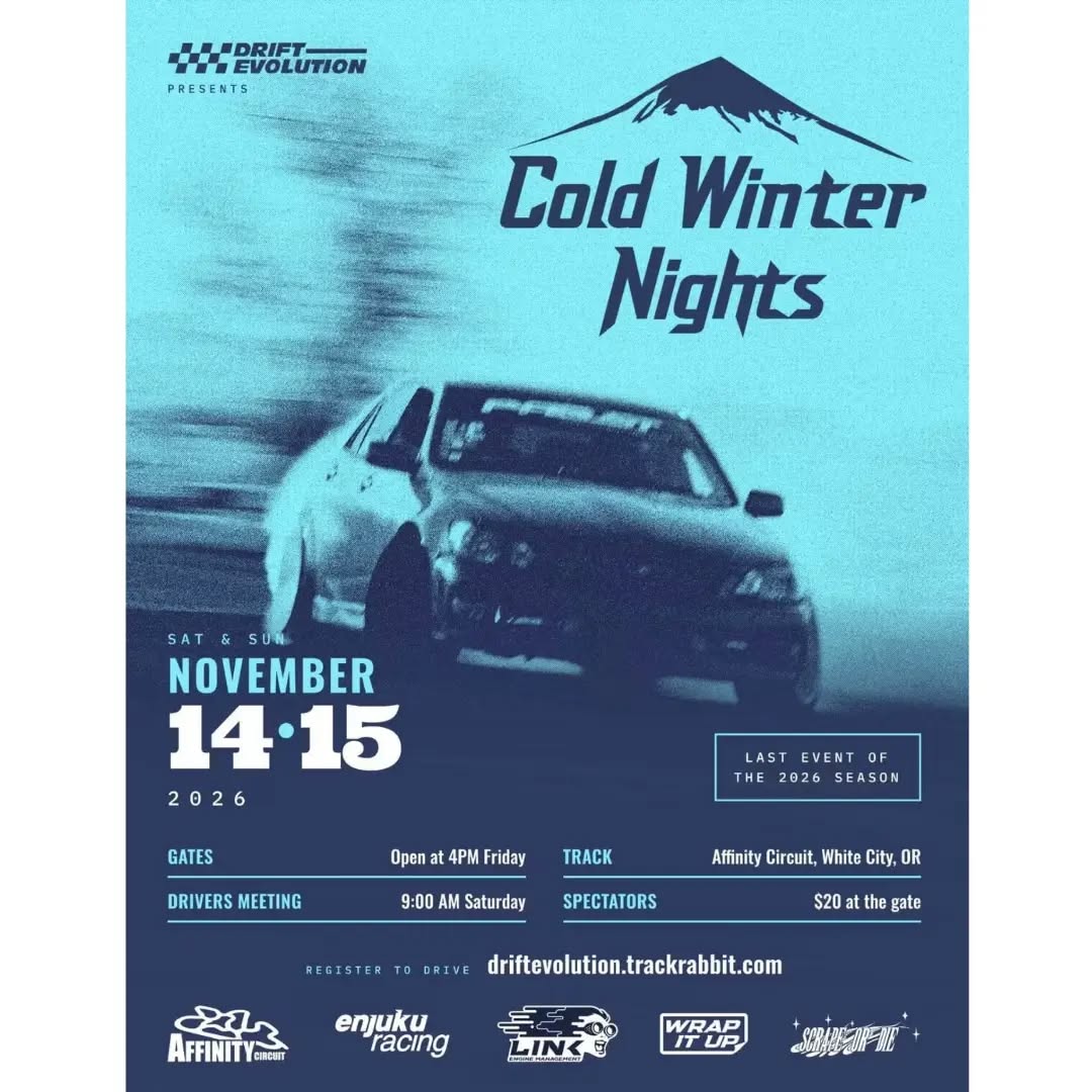 Drift Evolution Cold Winter Nights flyer