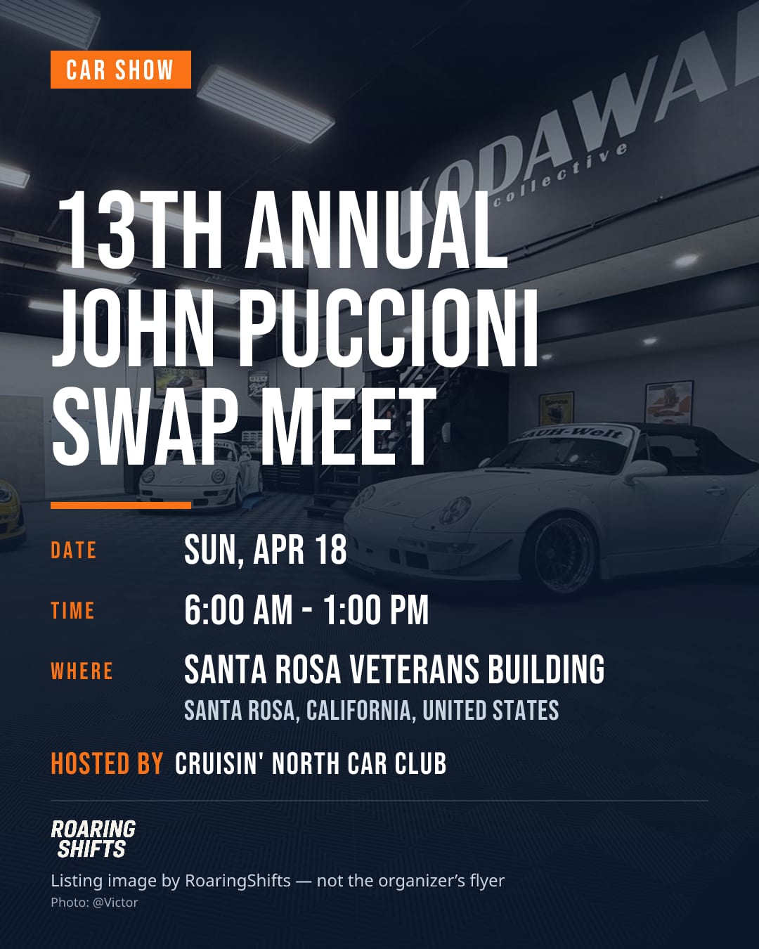 13th Annual John Puccioni Swap Meet flyer