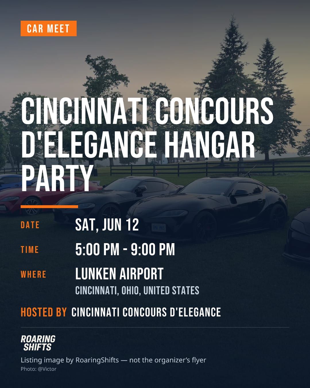 Cincinnati Concours d'Elegance Hangar Party