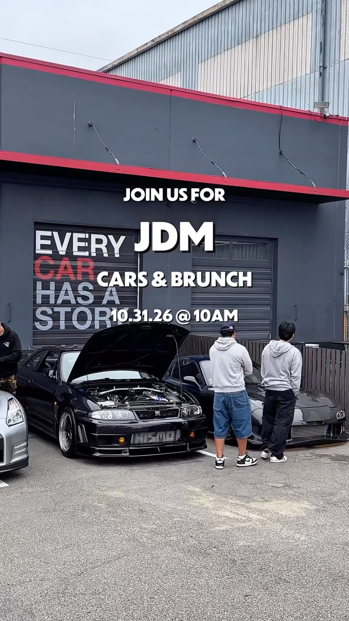 JDM Cars & Brunch flyer