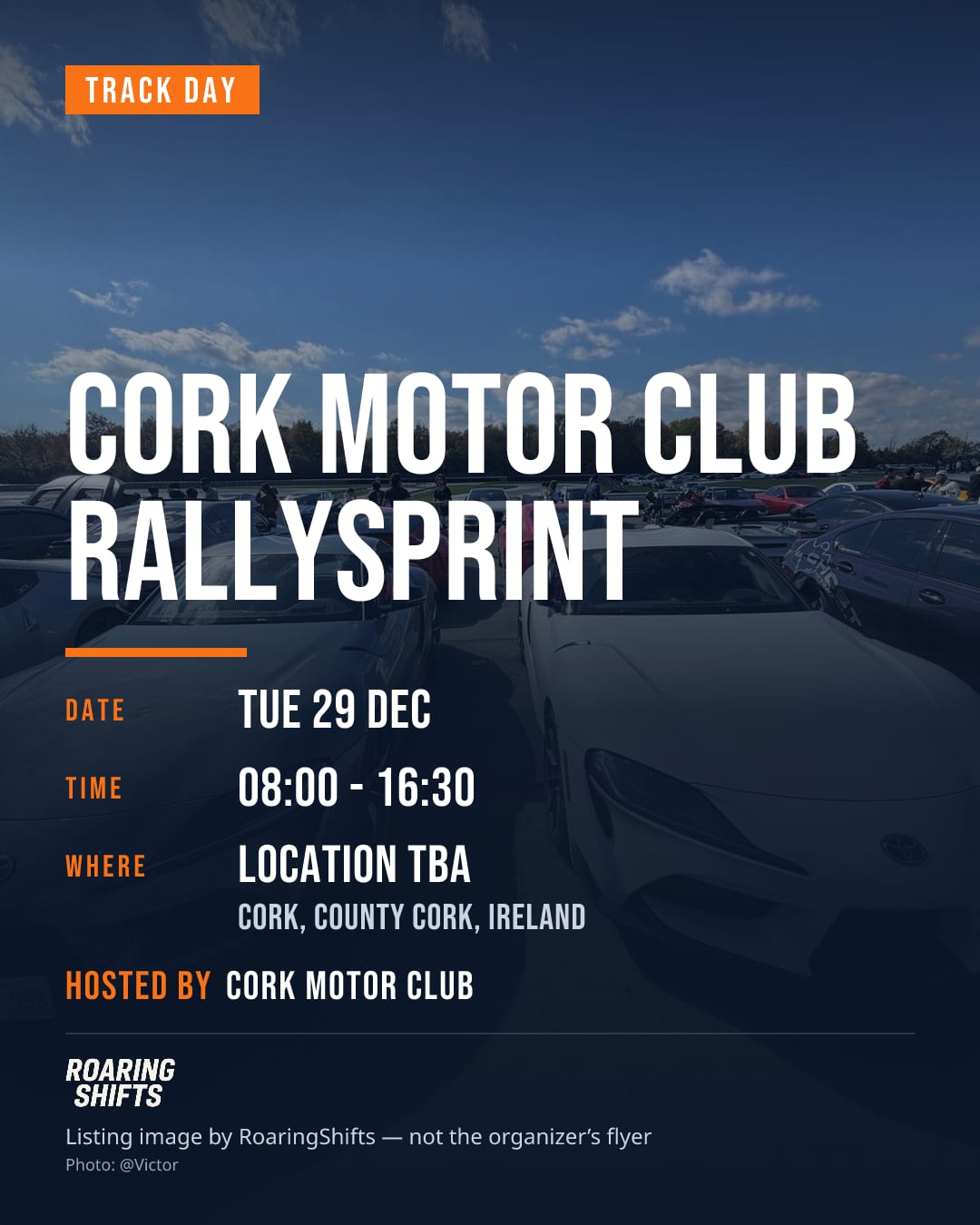 Cork Motor Club Rallysprint flyer