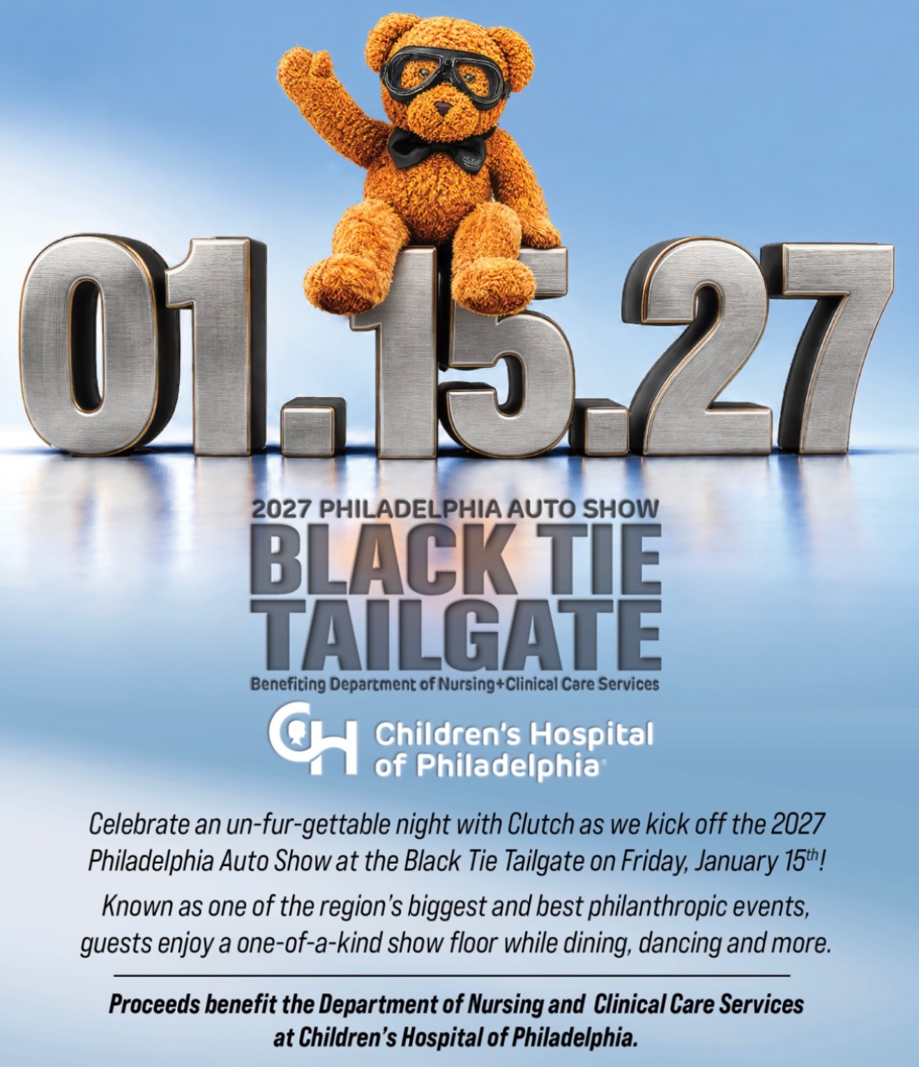 2027 Philadelphia Auto Show Black Tie Tailgate flyer