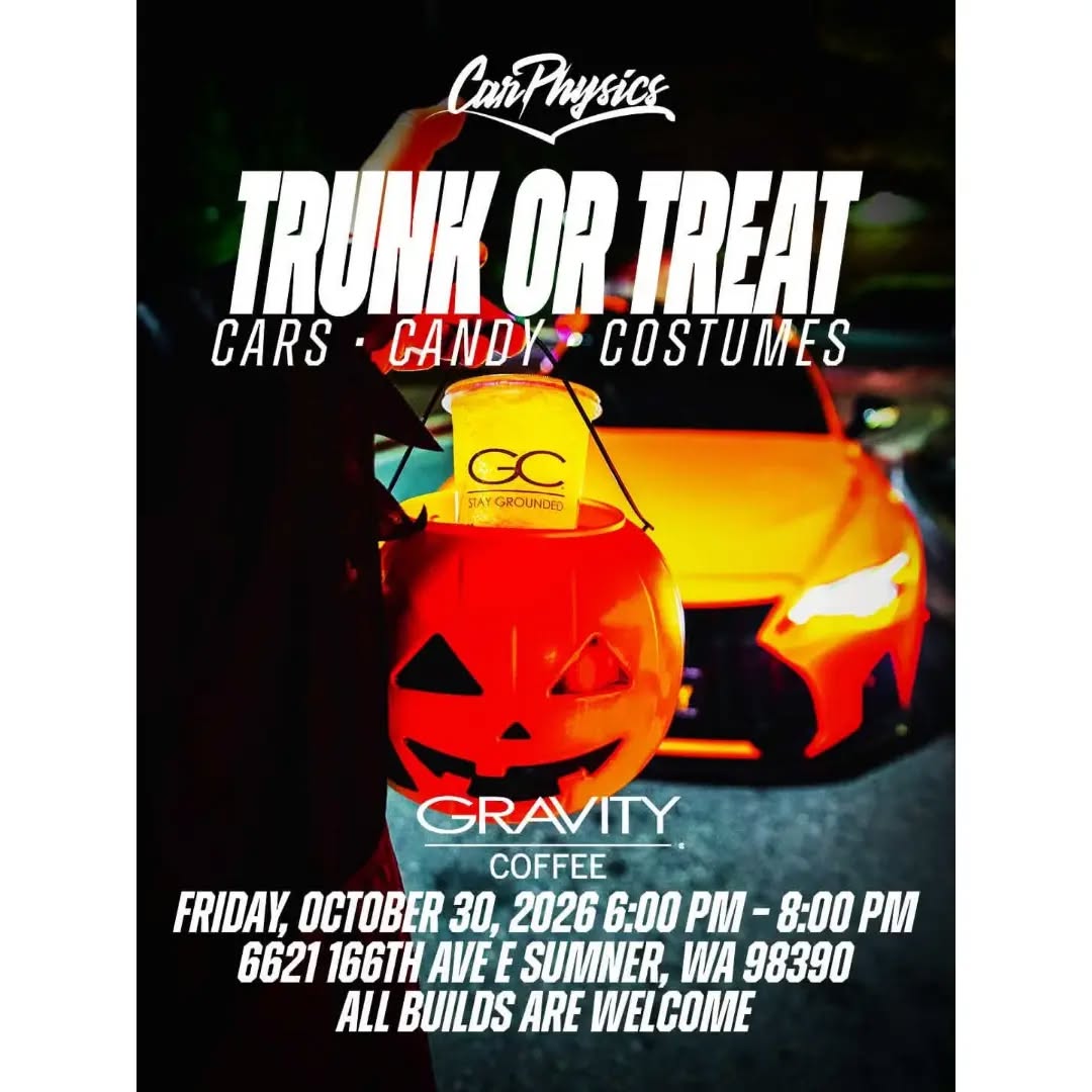 Car Physics Trunk or Treat flyer