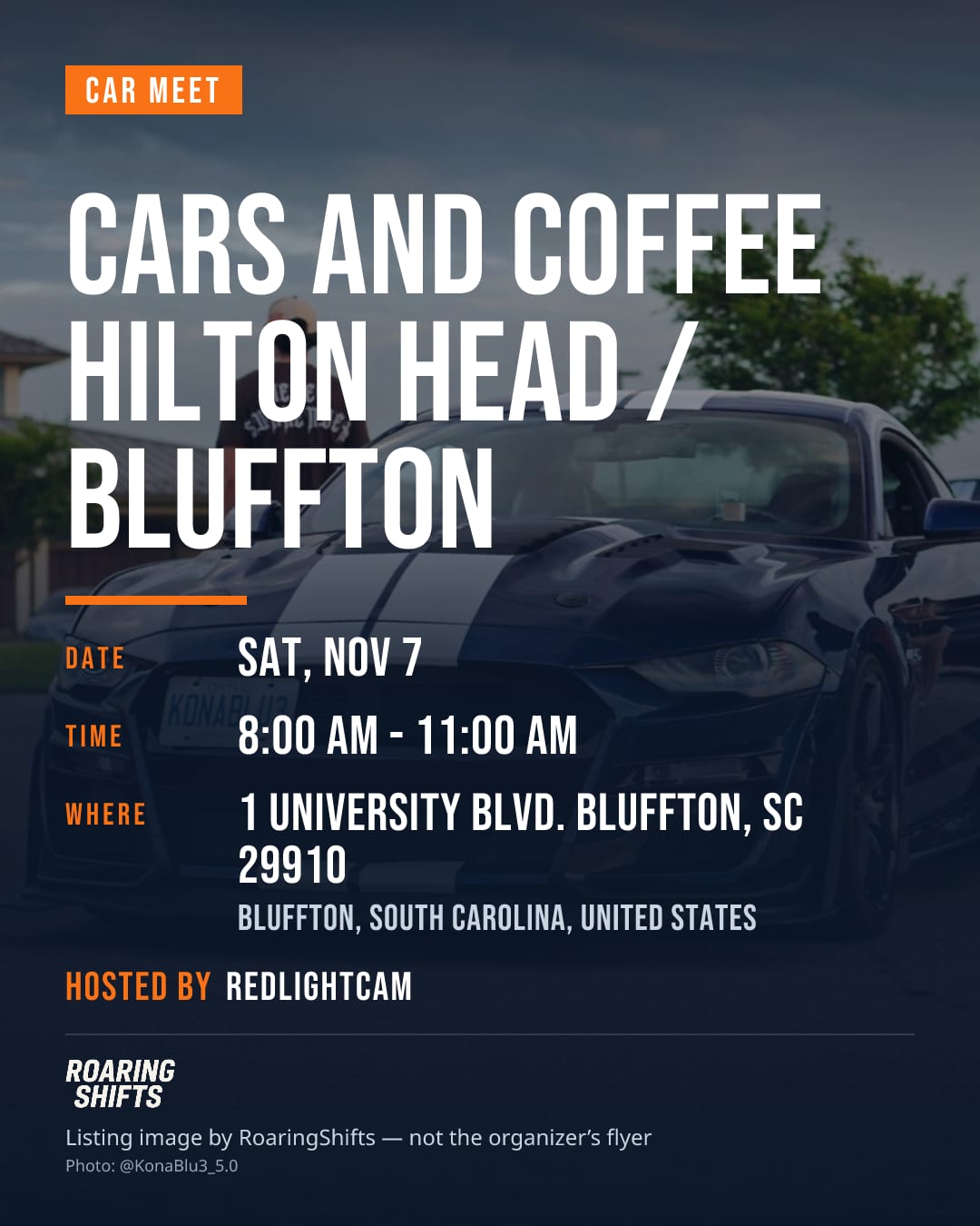 Cars and Coffee Hilton Head / Bluffton flyer