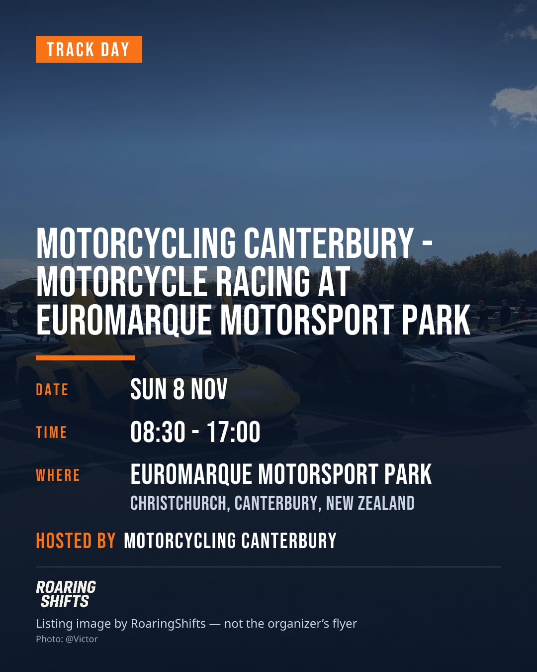 Motorcycling Canterbury - Motorcycle Racing at Euromarque Motorsport Park flyer