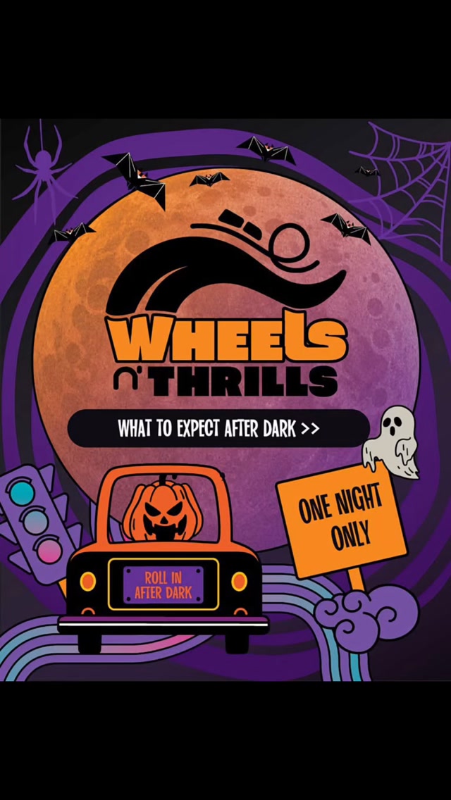 Wheels & Thrills: Halloween Edition flyer