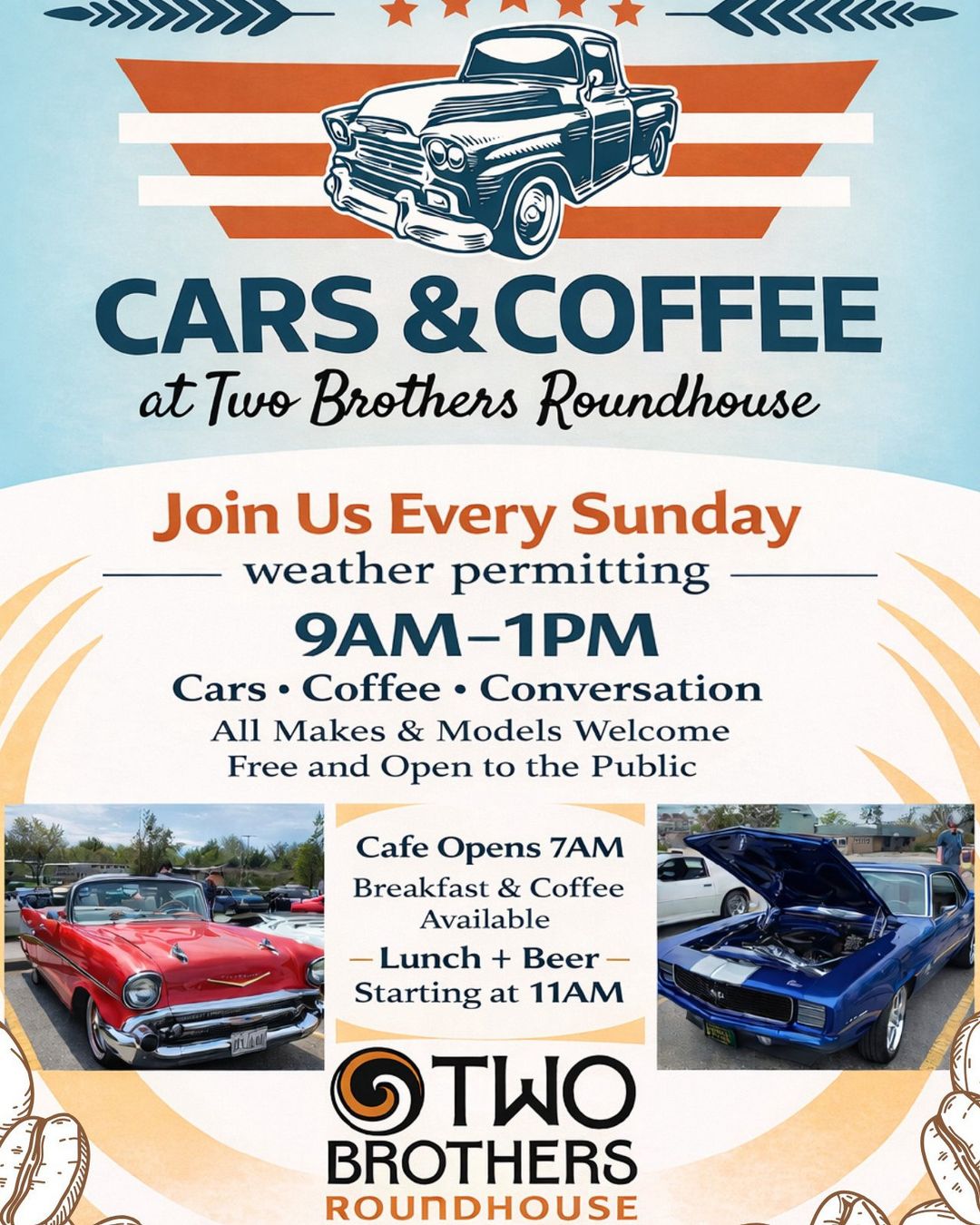Cars & Coffee at Two Brothers Roundhouse