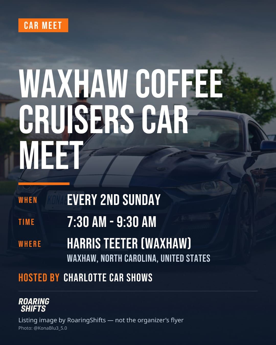 Waxhaw Coffee Cruisers Car Meet