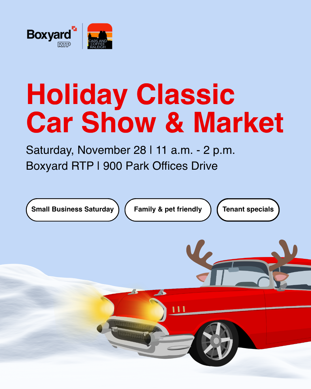 Holiday Classic Car Show & Market flyer