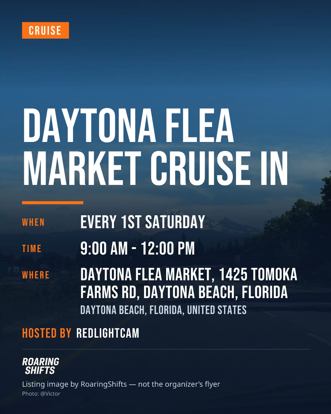 Daytona Flea Market Cruise In flyer
