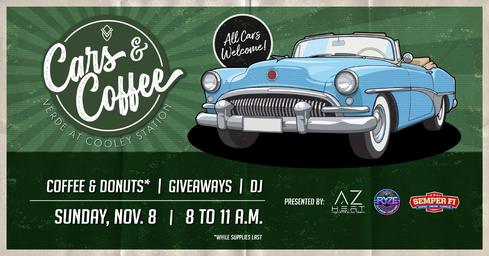 Cars & Coffee flyer