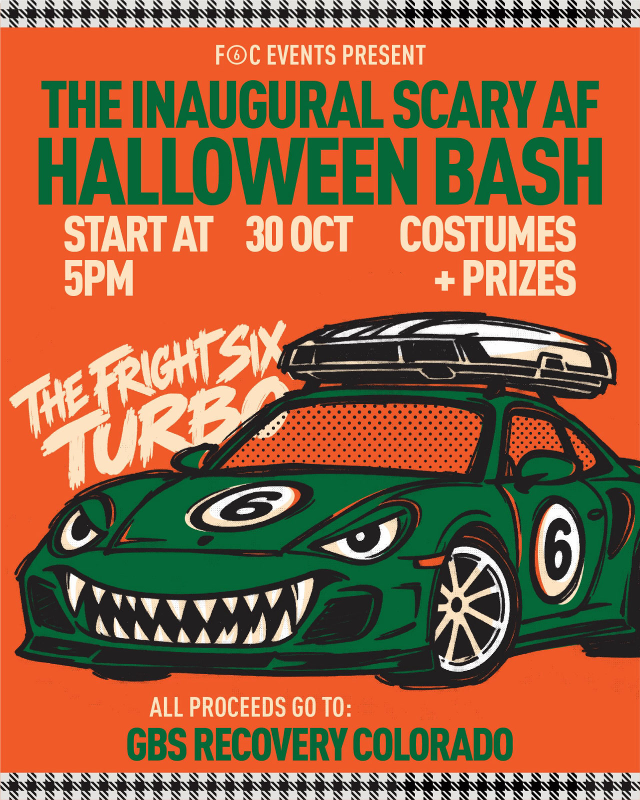 The Inaugural Scary AF Halloween Bash flyer