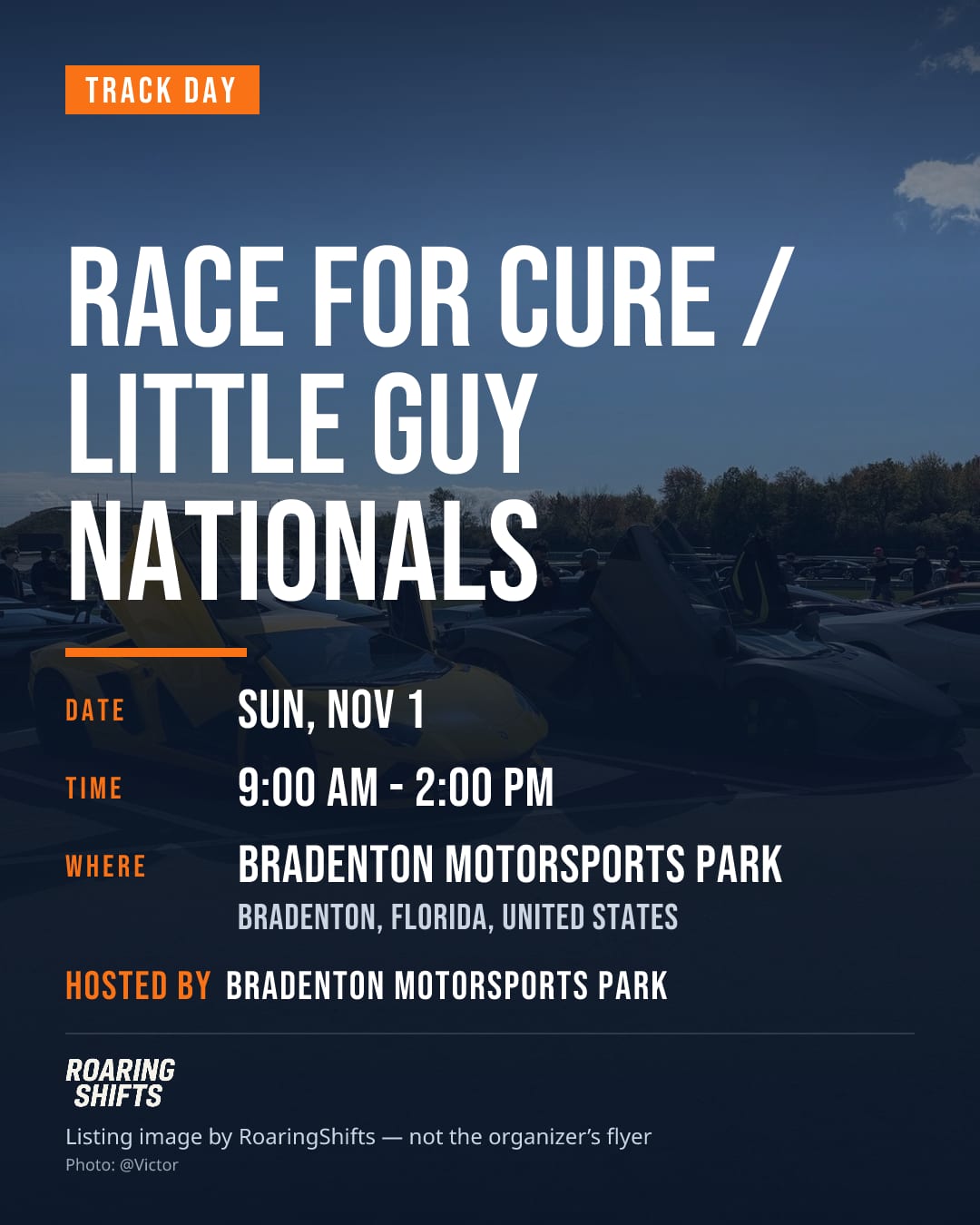 Race For Cure / Little Guy Nationals flyer