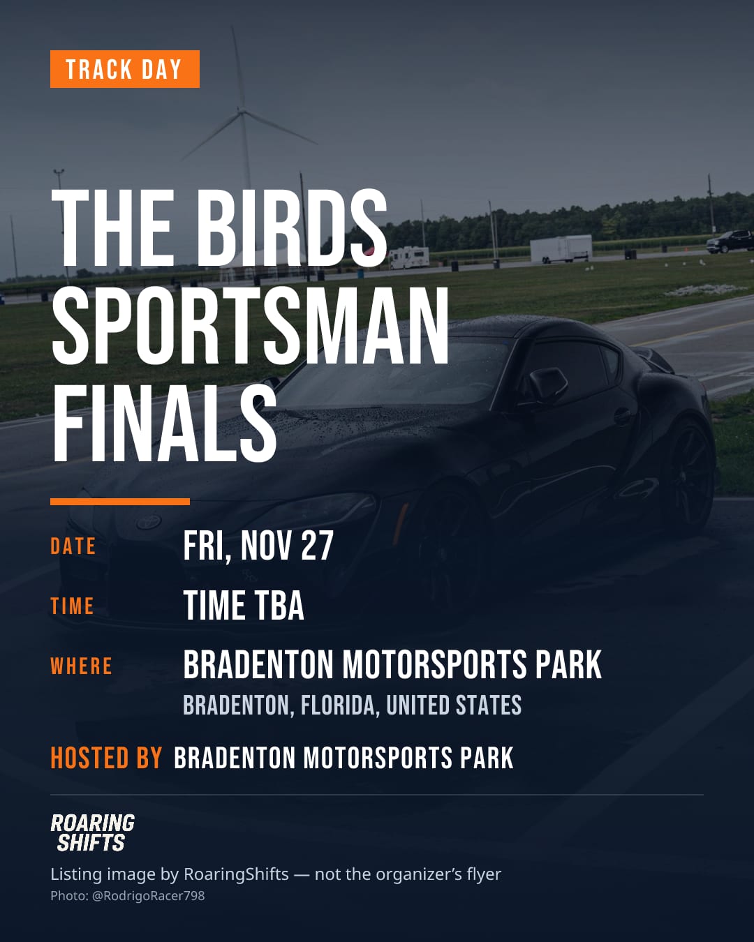 The Birds Sportsman Finals flyer