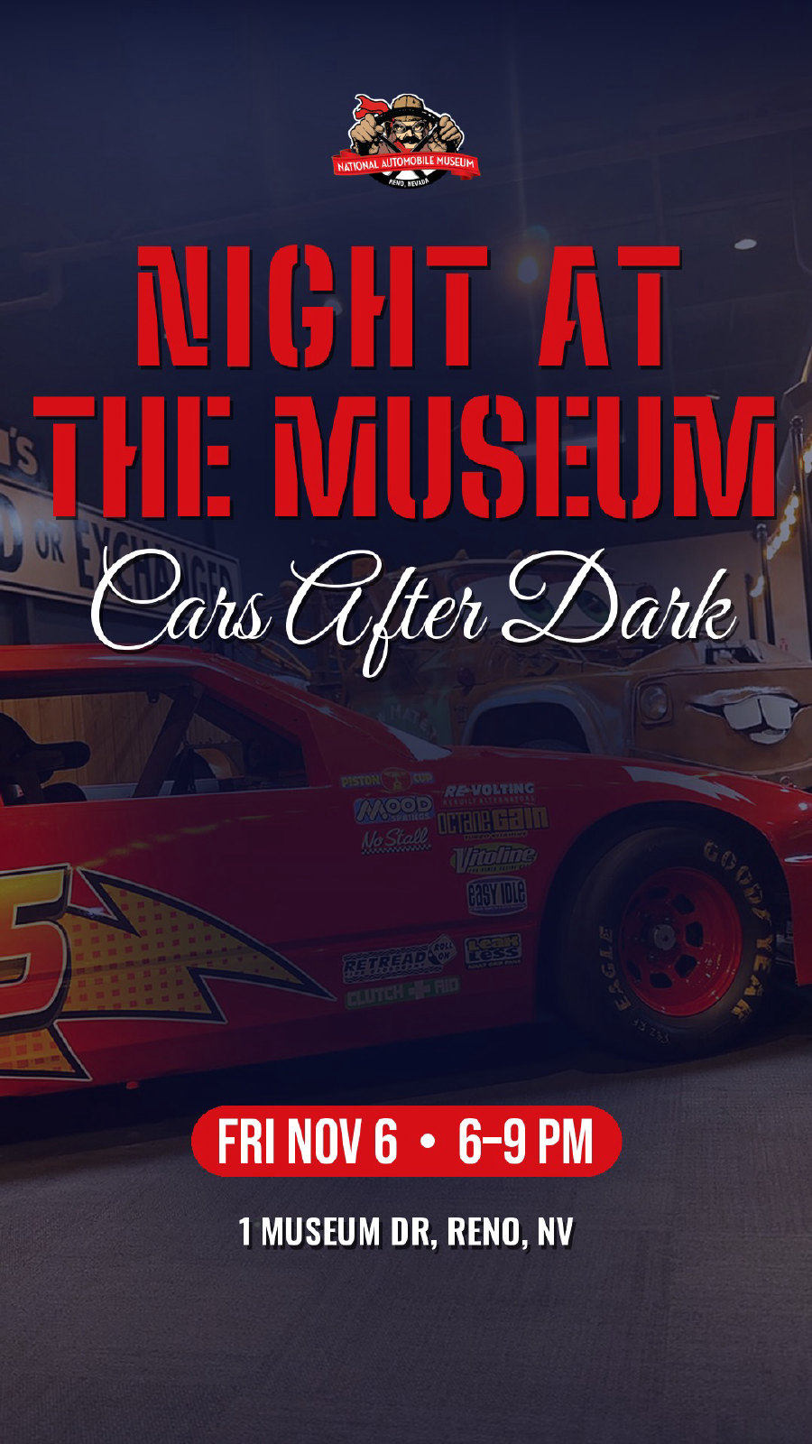 Night at the Museum: Cars After Dark flyer