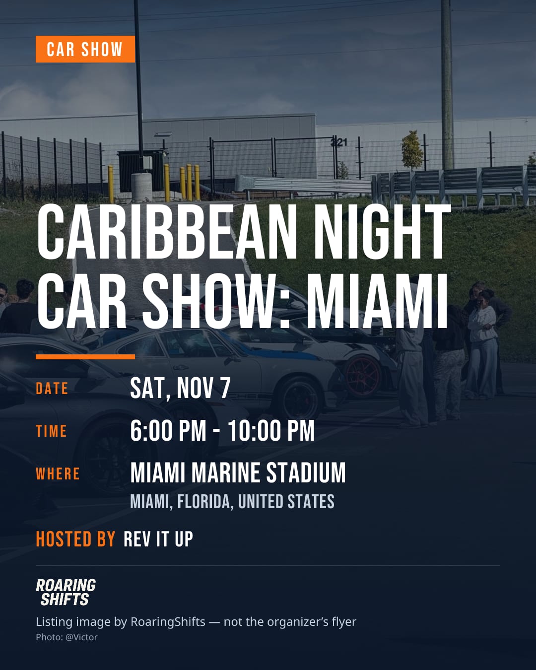 Caribbean Night Car Show: Miami flyer