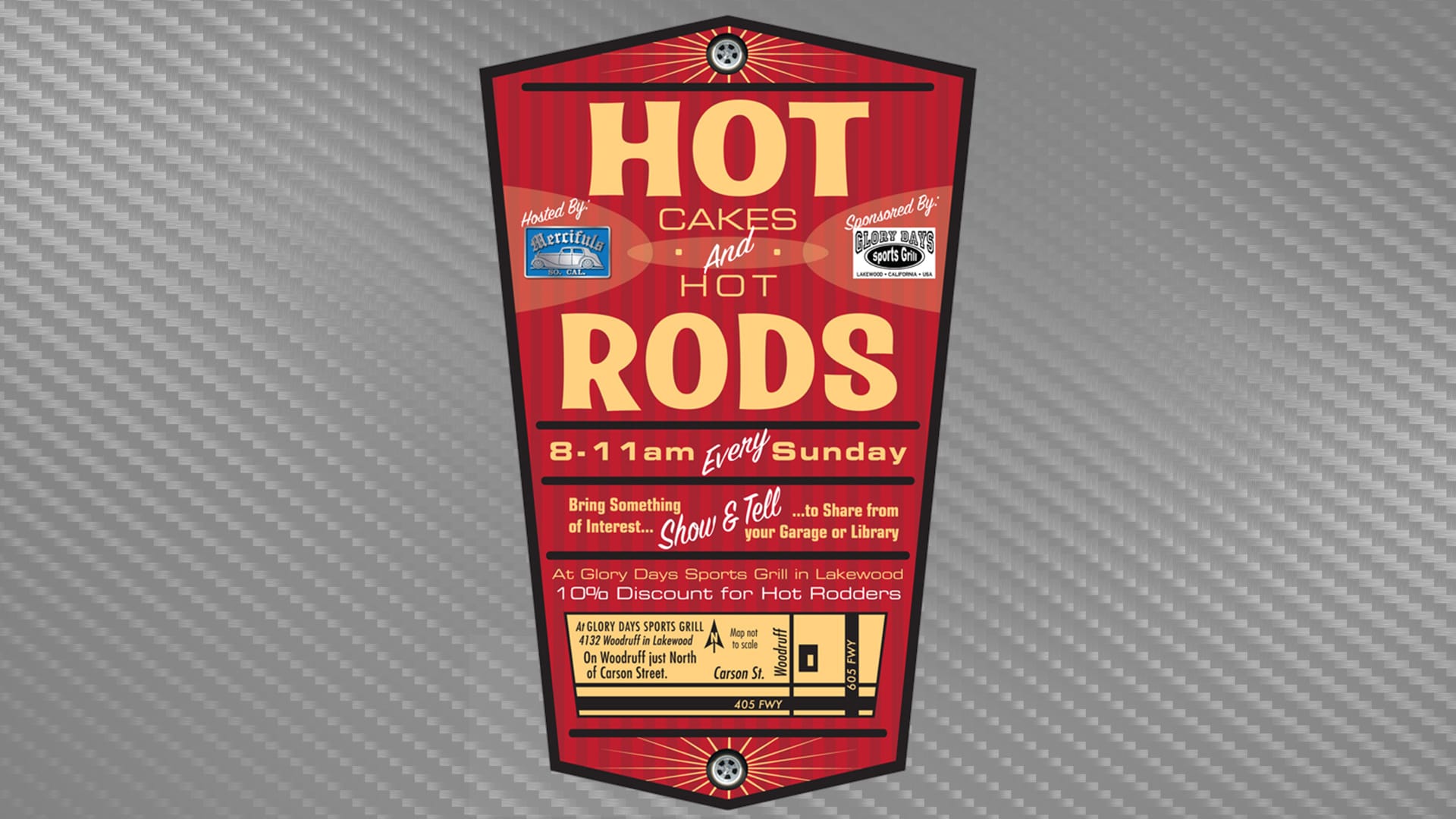 Hot Cakes and Hot Rods flyer