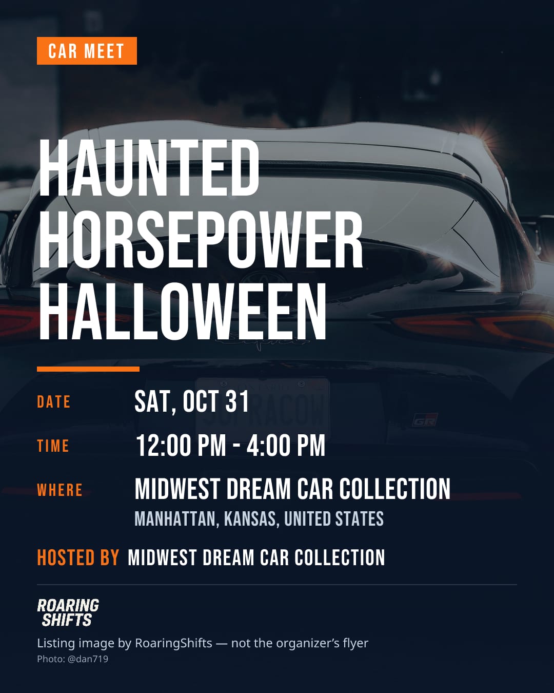 Haunted Horsepower Halloween flyer