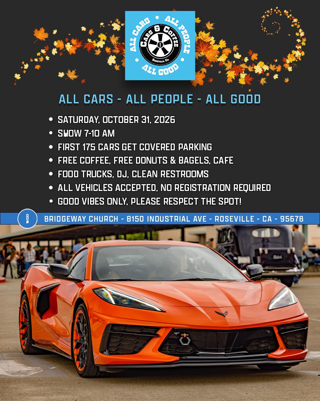 Cars & Coffee Roseville flyer