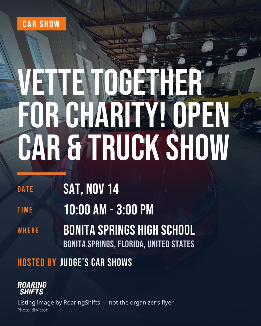 Vette Together for Charity! Open Car & Truck Show