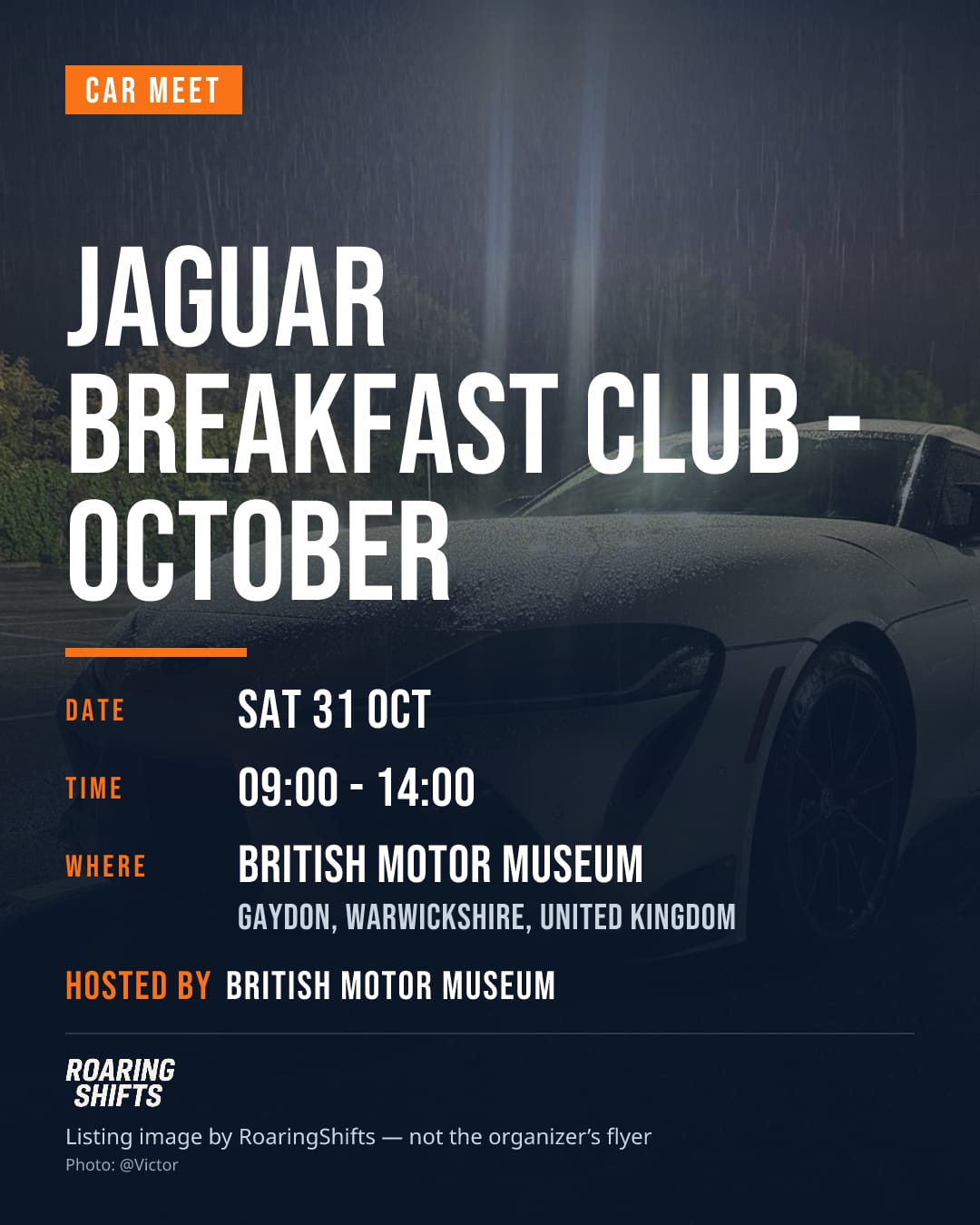 Jaguar Breakfast Club - October flyer