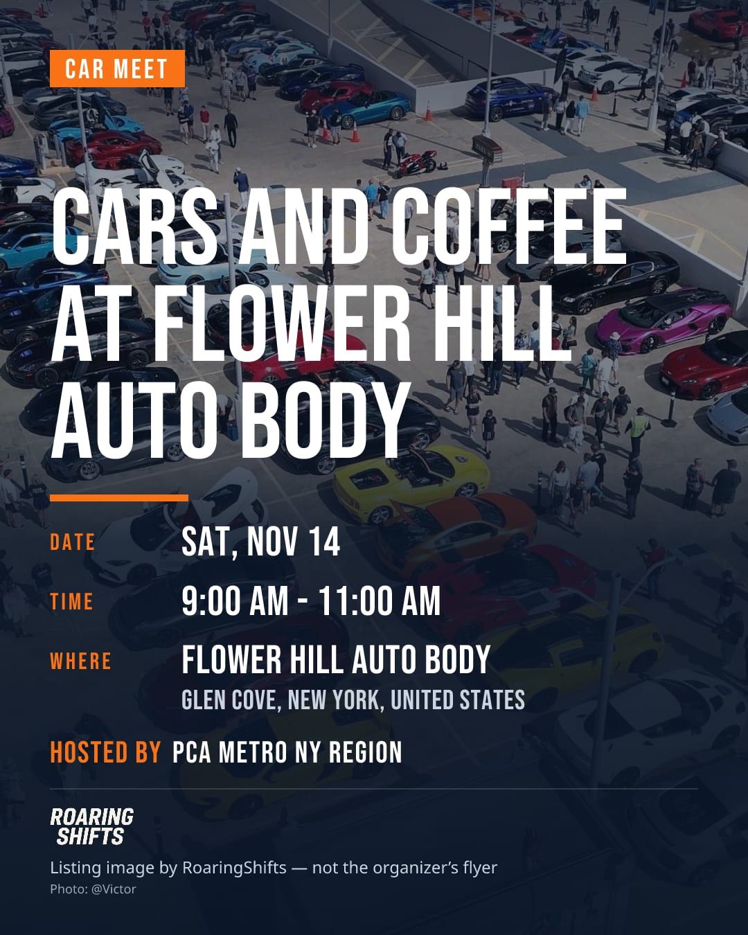 Cars and Coffee at Flower Hill Auto Body