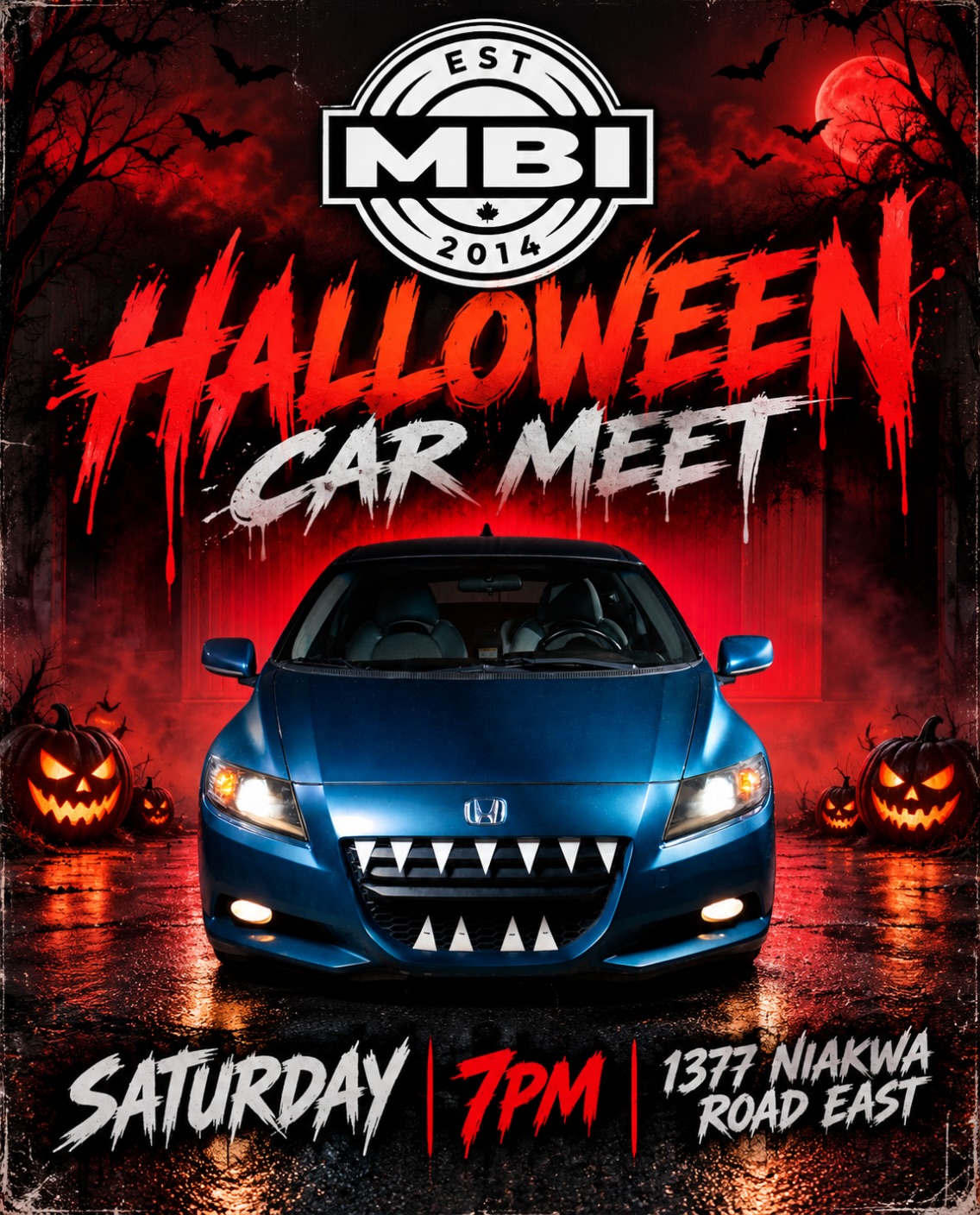MBI Halloween Car Meet flyer