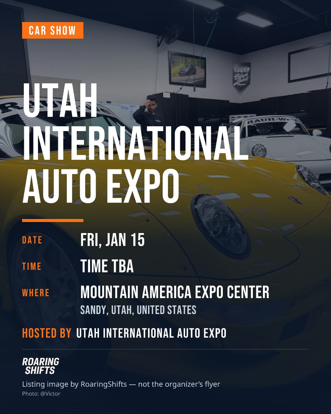 Utah International Auto Expo flyer