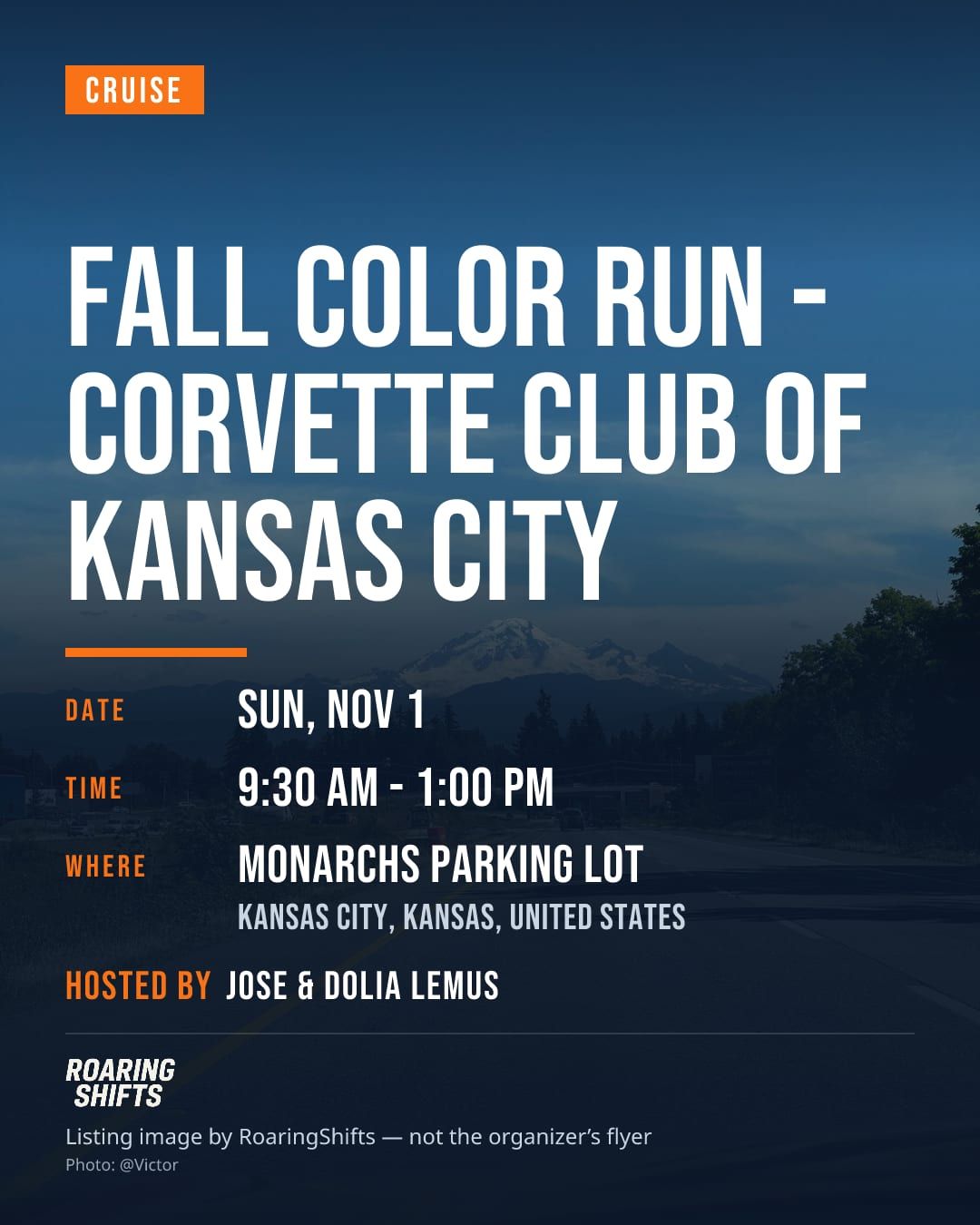 Fall Color Run - Corvette Club of Kansas City