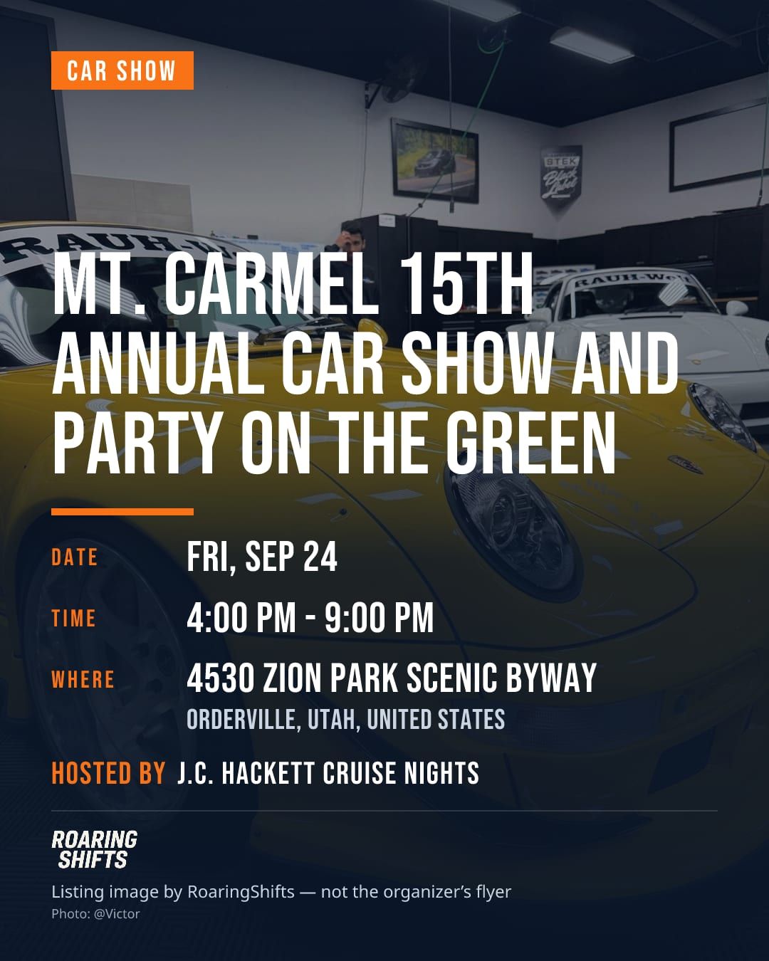 Mt. Carmel 15th Annual Car Show and Party on the Green