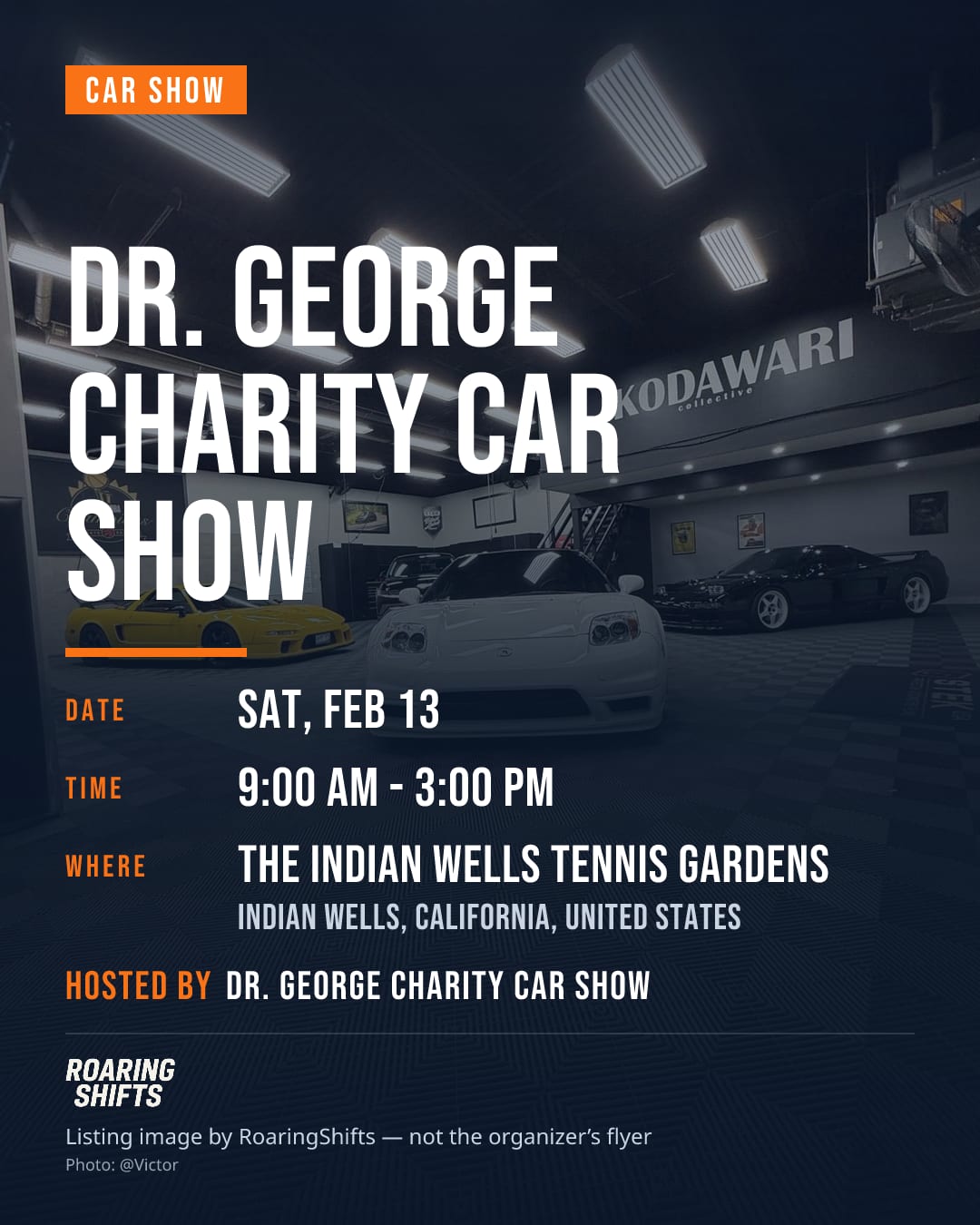 Dr. George Charity Car Show flyer
