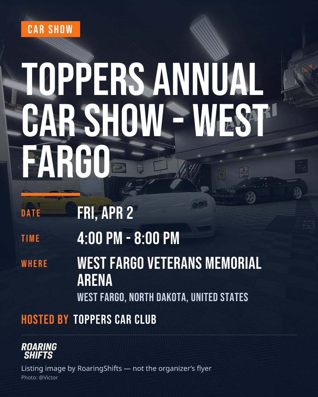 Toppers Annual Car Show - West Fargo flyer