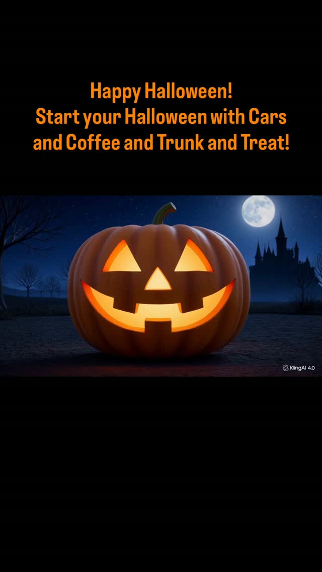 Cars & Coffee Halloween Edition flyer