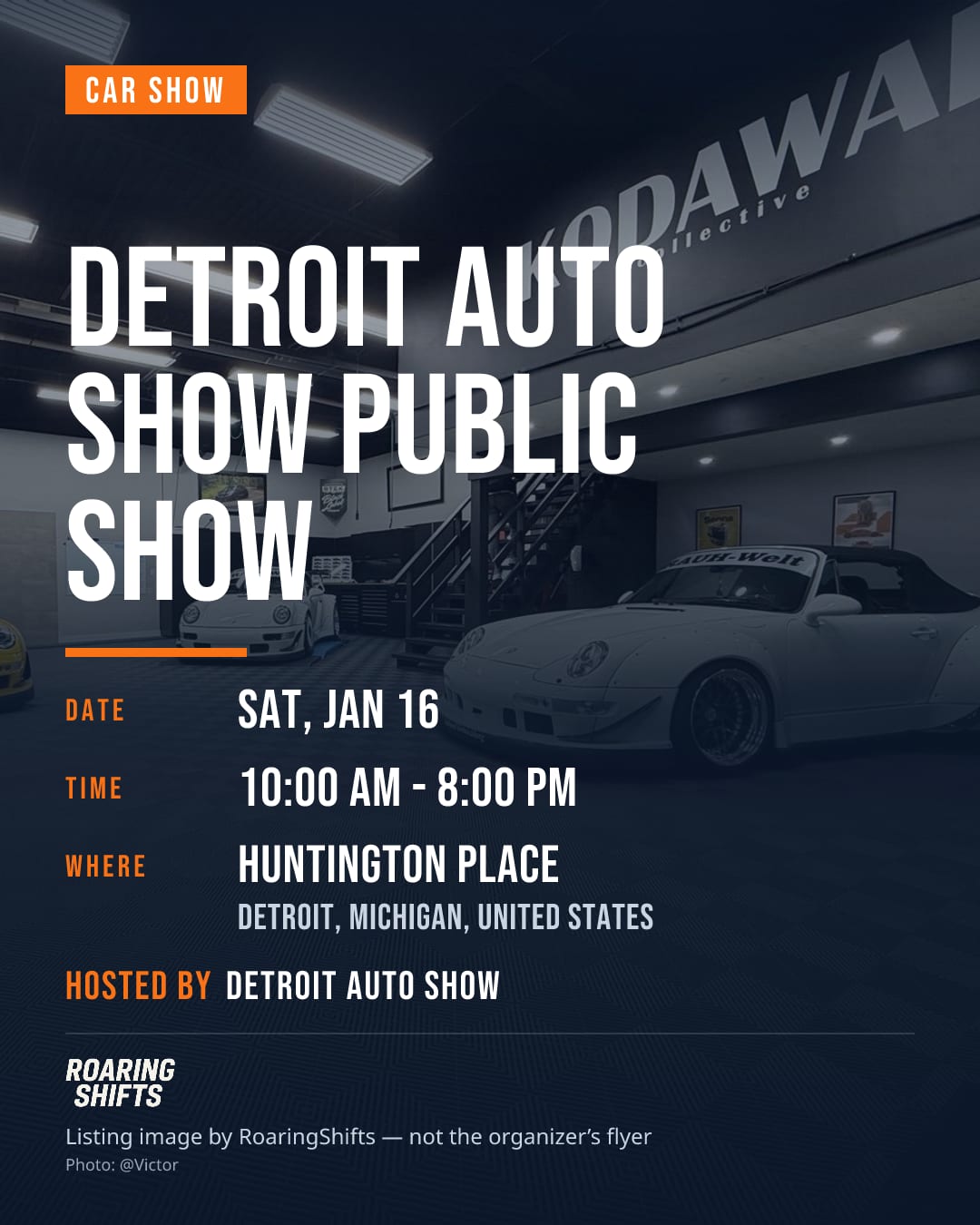 Detroit Auto Show Public Show flyer