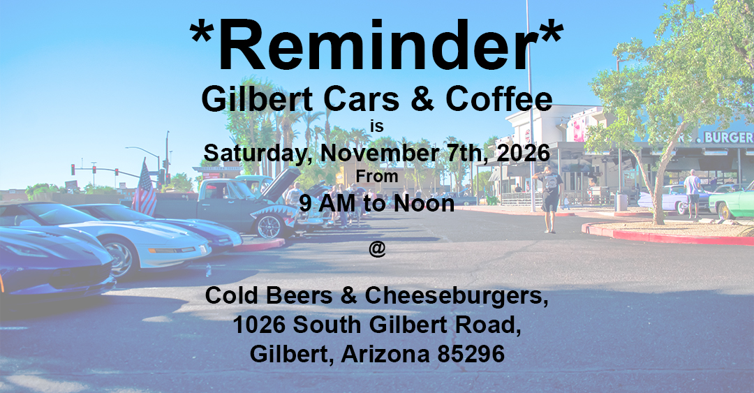 Gilbert Cars & Coffee flyer