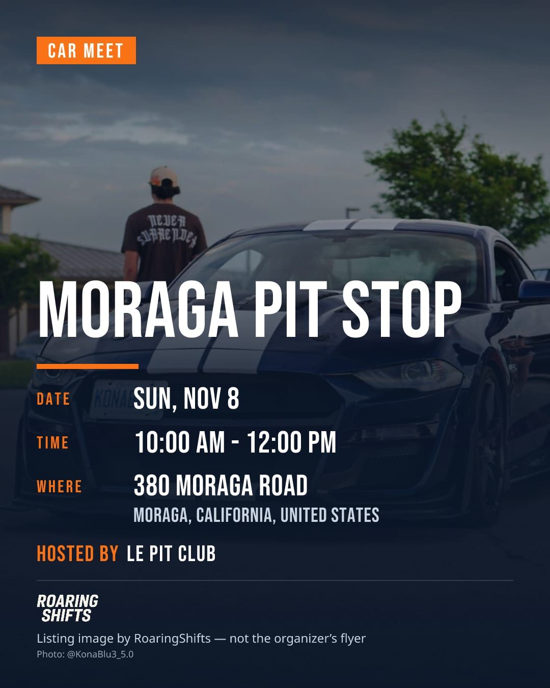 Moraga Pit Stop