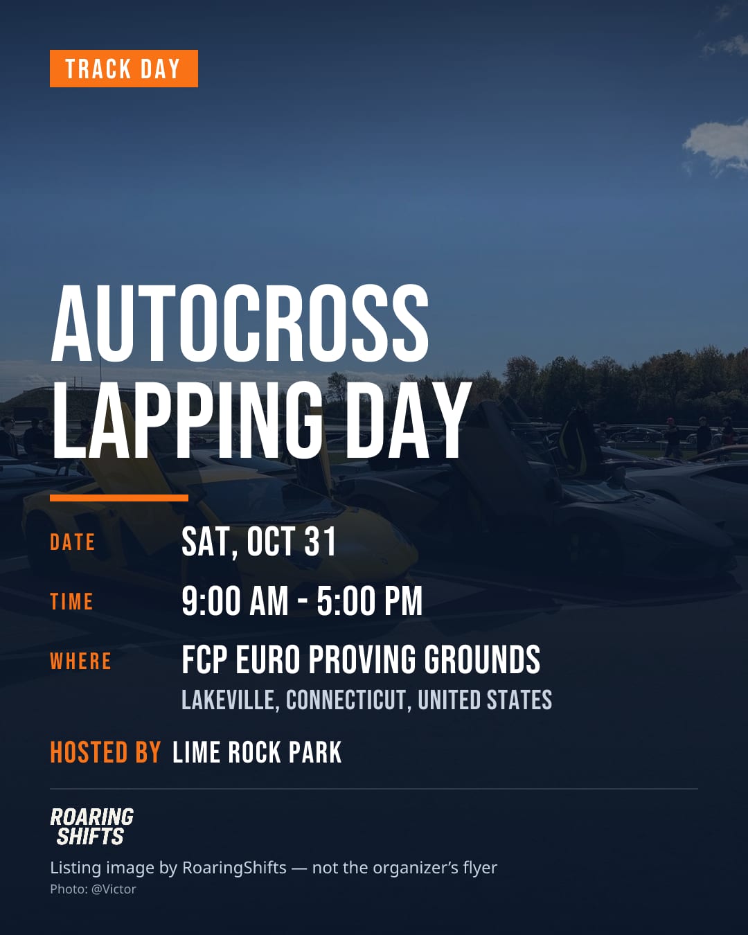 Autocross Lapping Day flyer