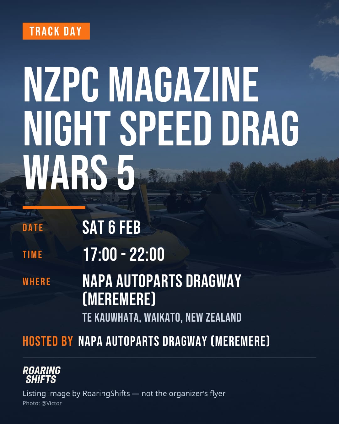 NZPC Magazine Night Speed Drag Wars 5 flyer