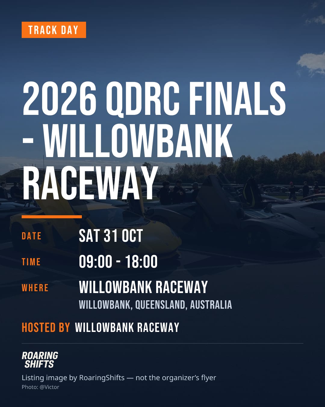 2026 QDRC Finals - Willowbank Raceway flyer