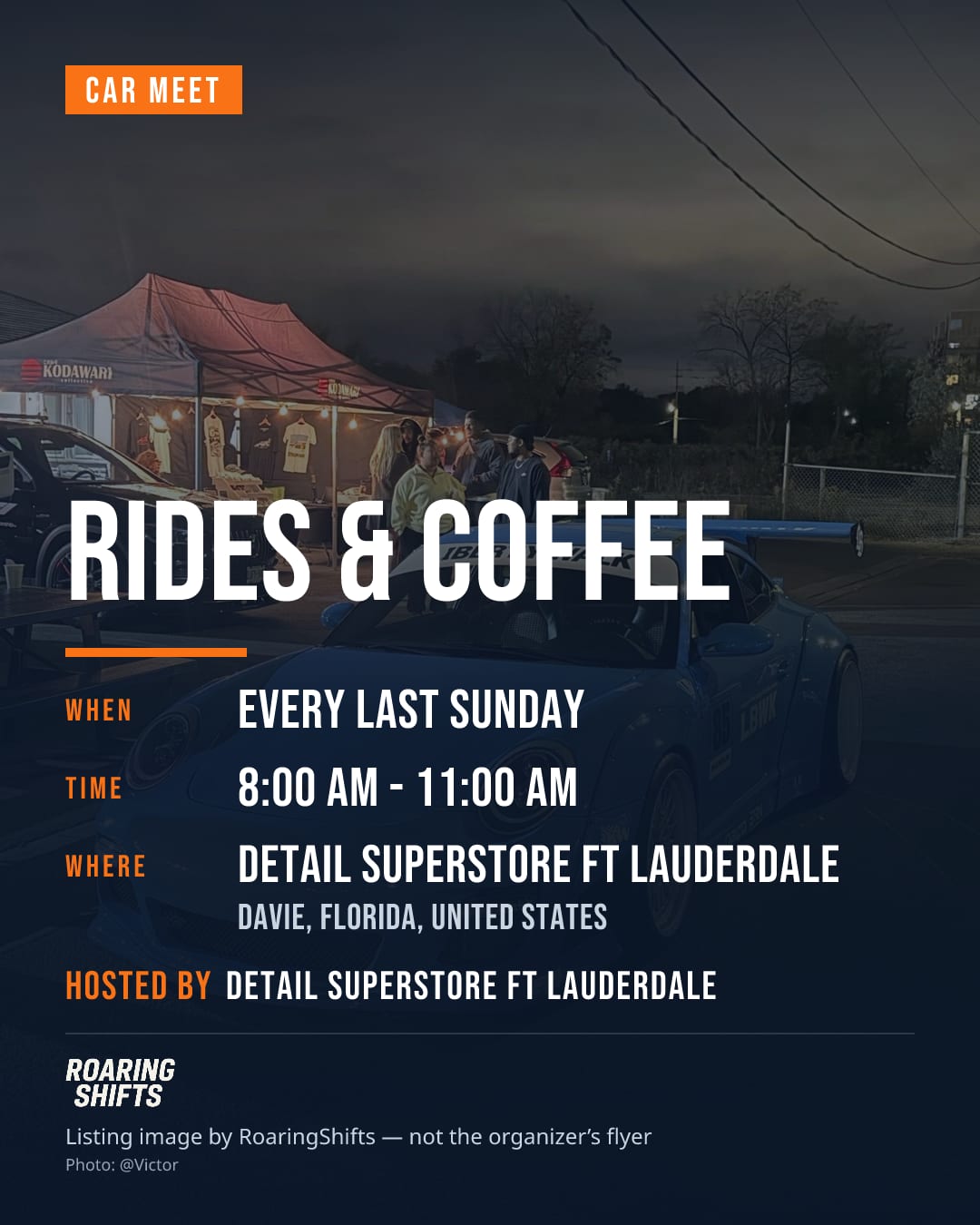 Rides & Coffee flyer