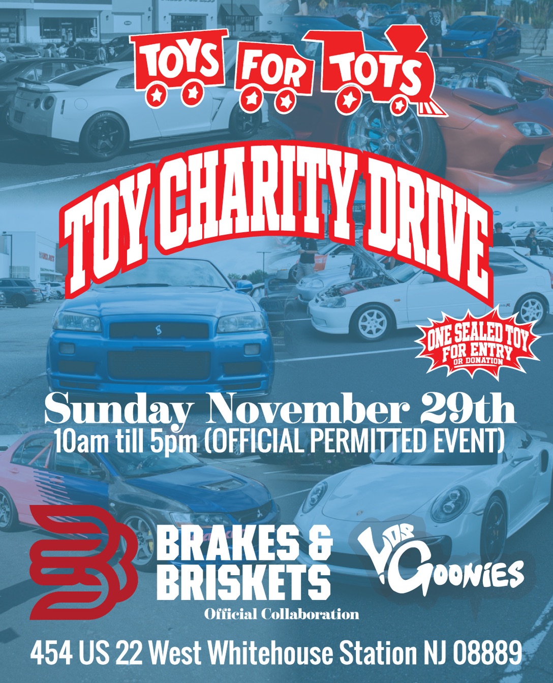 Toys for Tots Toy Charity Drive flyer