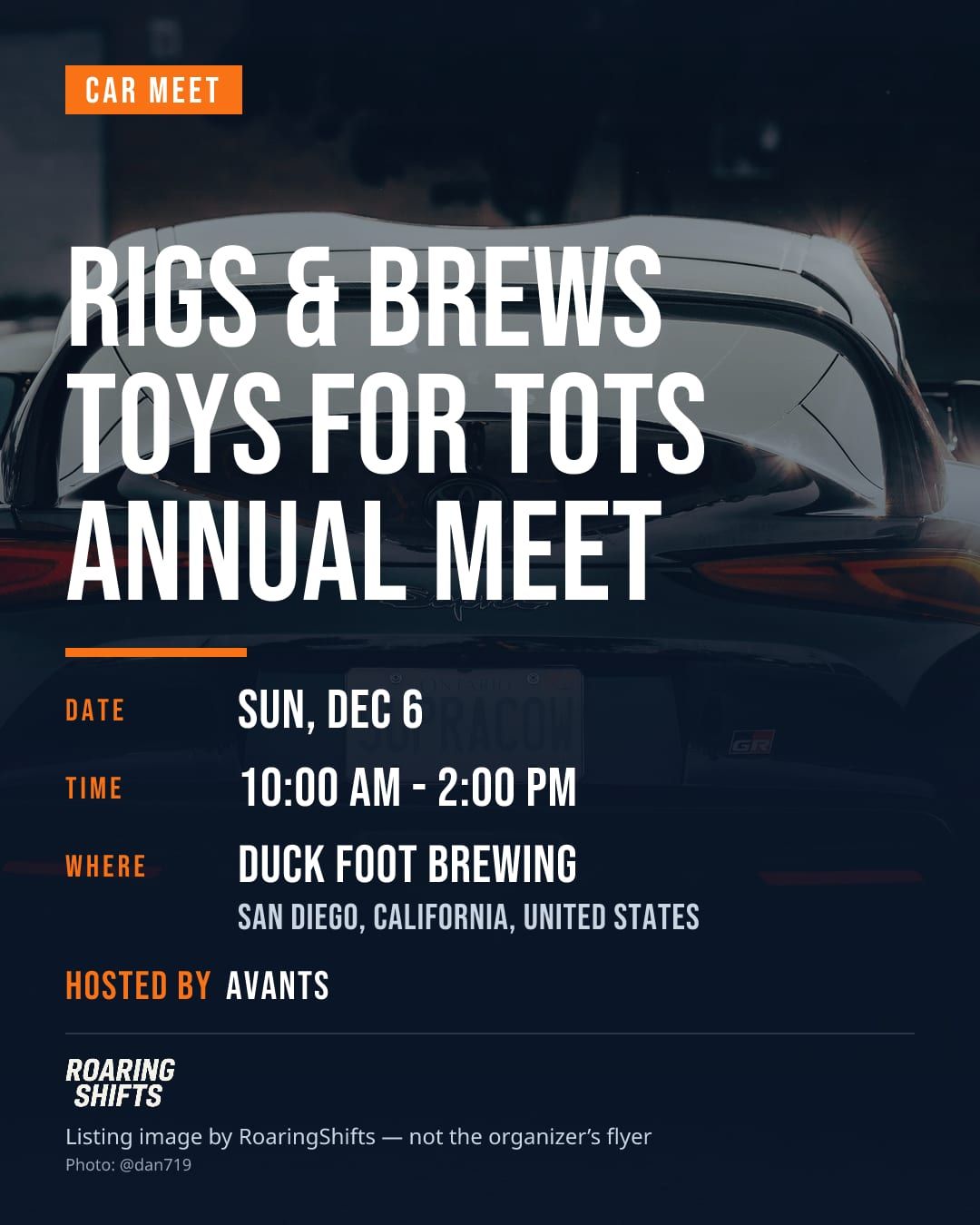 Rigs & Brews Toys for Tots Annual Meet