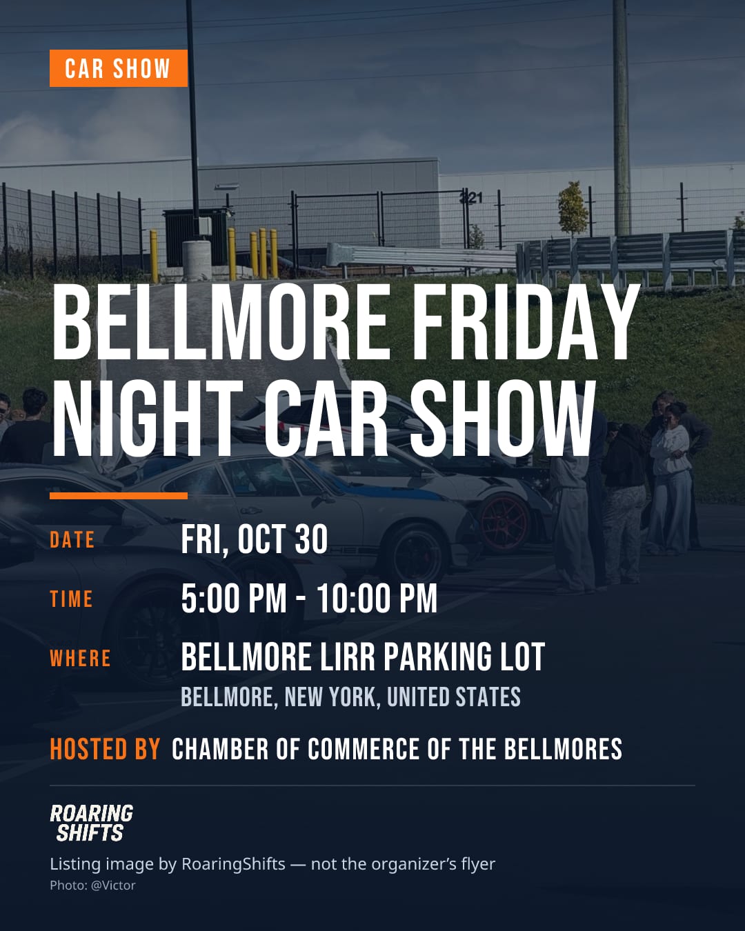 Bellmore Friday Night Car Show flyer