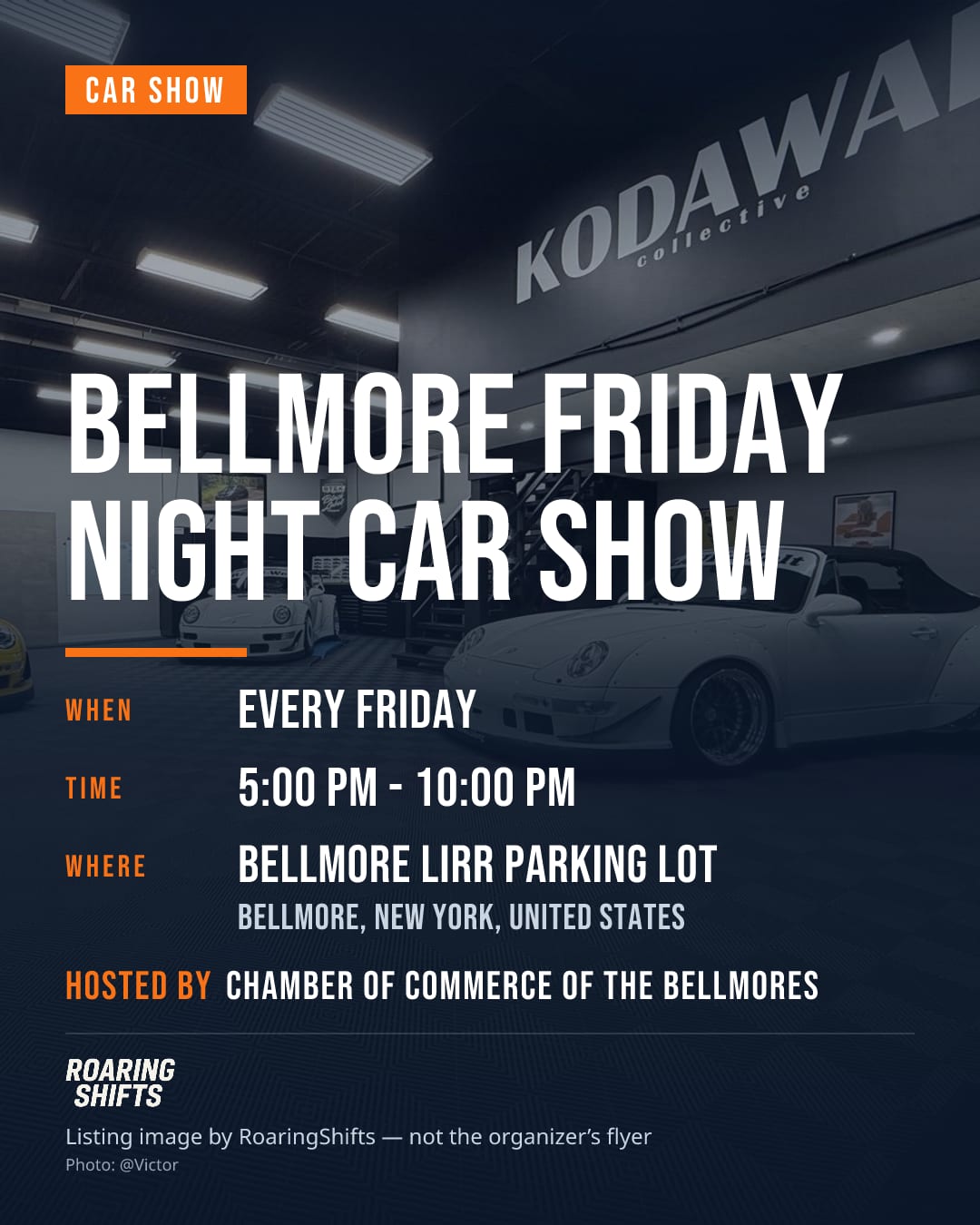 Bellmore Friday Night Car Show flyer
