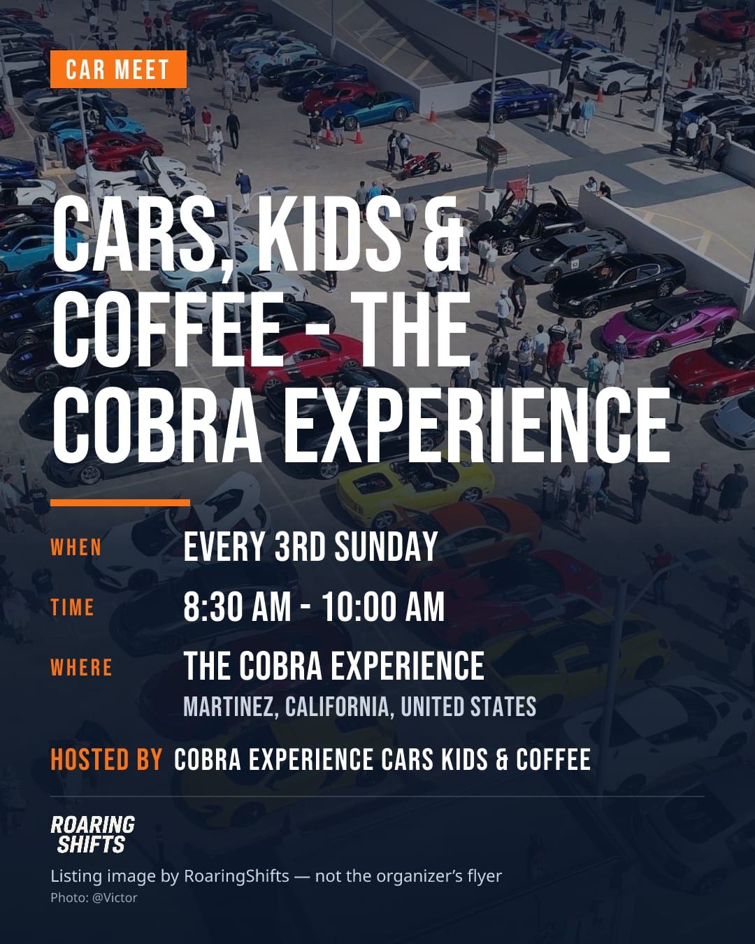 Cars, Kids & Coffee - The Cobra Experience