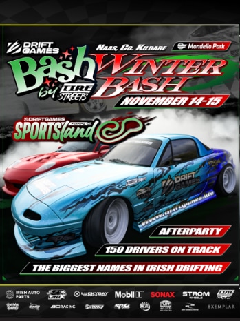 Tire Streets Drift Games Winter Bash flyer