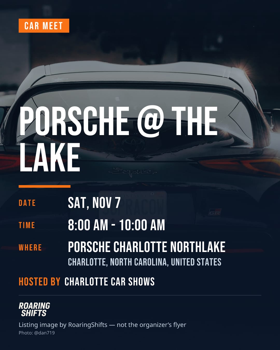 Porsche @ The Lake flyer
