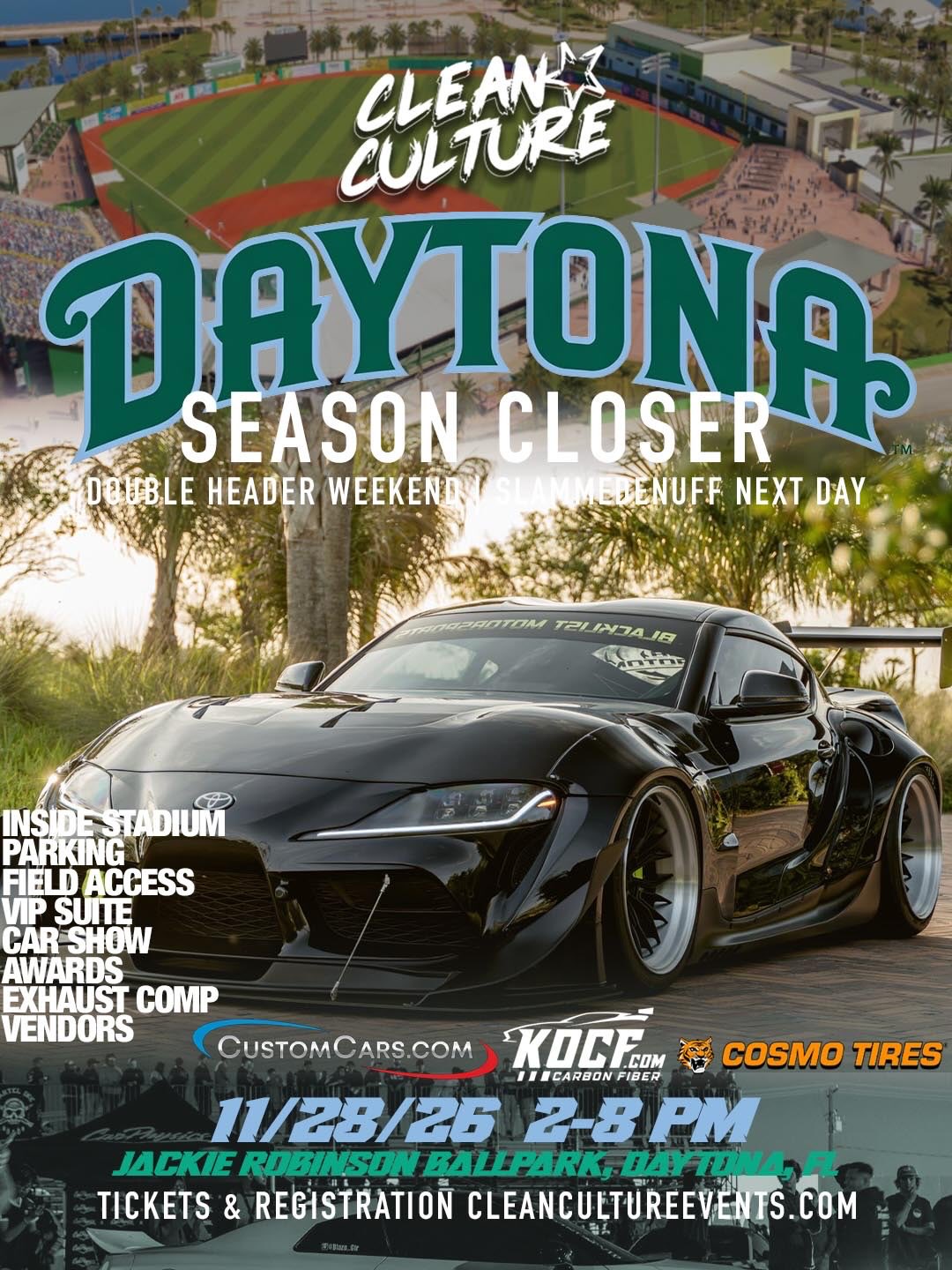 Clean Culture Daytona Season Closer flyer